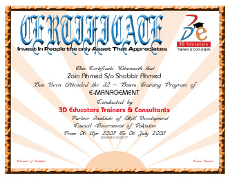 Get and Earn E-Management Certification Get and Earn E-Management Certification