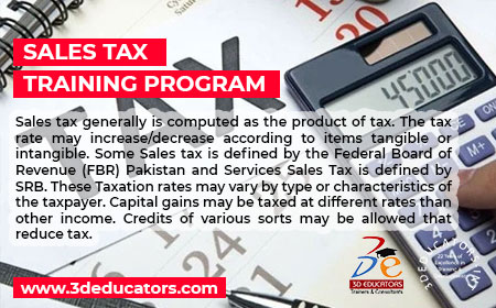Sales Tax With E-Filling Course